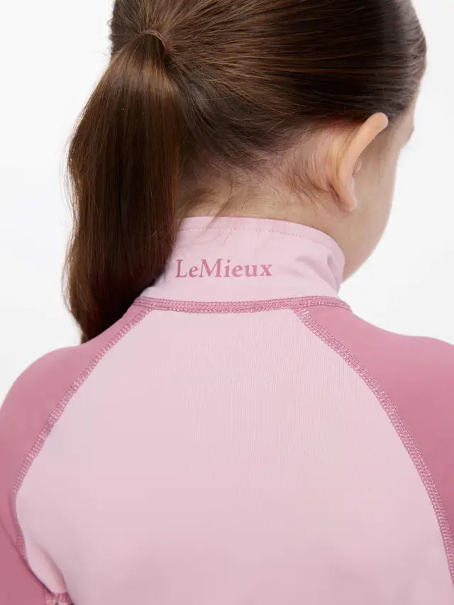 LeMieux Mini Base Layer Blossom: Equestrian Clothing for Kids, UV50+ Protection, Comfortable Riding Apparel