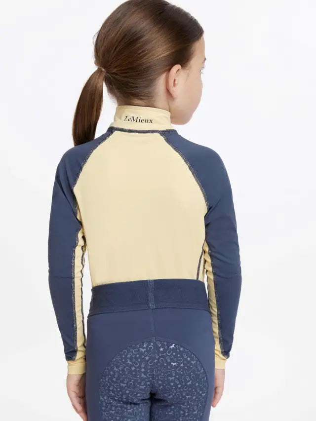 Lemieux Mini Base Layer Mimosa: Children's Equestrian Apparel for Horse Riding. Equiflair.