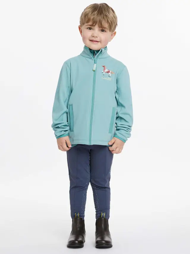 Lemieux Mini Mari Aqua Fleece Jacket: Child Equestrian Fashion, Kids Riding Apparel, Aqua Fleece Jacket