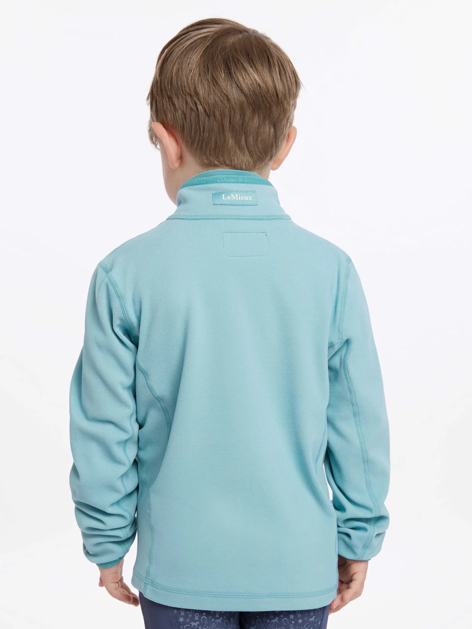 Lemieux Mini Mari Micro Fleece Aqua - Children's Riding Fleece Jacket