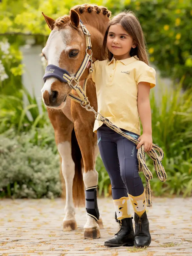 LeMieux Mini Mimosa Polo Shirt: Girl & Pony Equestrian Style