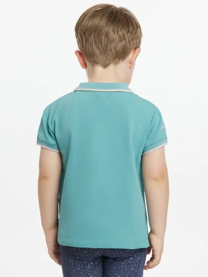 Lemieux Mini Polo Shirt Lagoon - Child's Equestrian Apparel from Equiflair