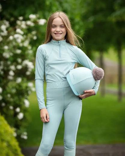 LeMieux Young Rider Aqua Base Layer: Equestrian apparel for active kids. UV50+ protection. Available at Equiflair Saddlery.