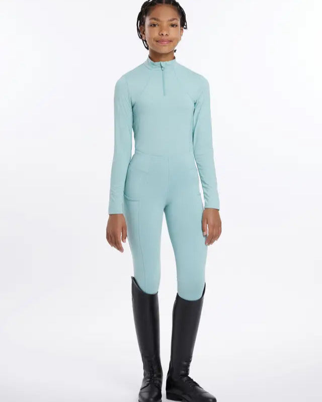 LEMIEUX Young Rider Aqua Base Layer: Performance Equestrian Riding Apparel