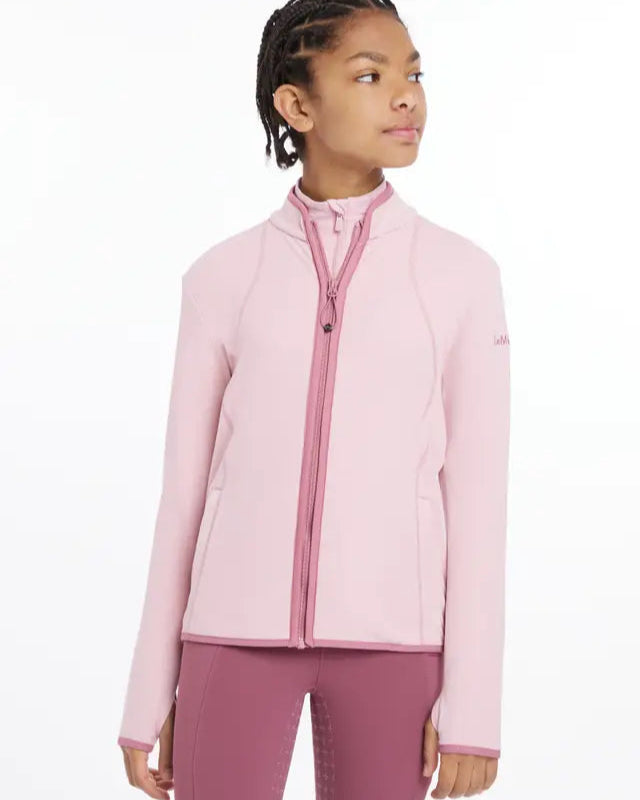 LEMIEUX Young Rider Felicity Fleece Zip Through Jacket in Blossom Pink