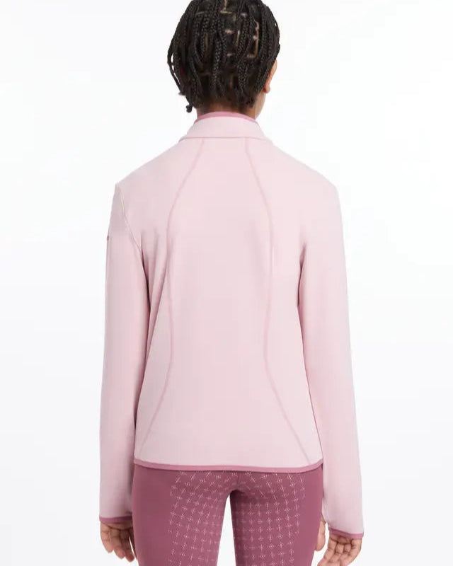 LEMIEUX Young Rider Felicity Fleece Zip Through Blossom (Back View)