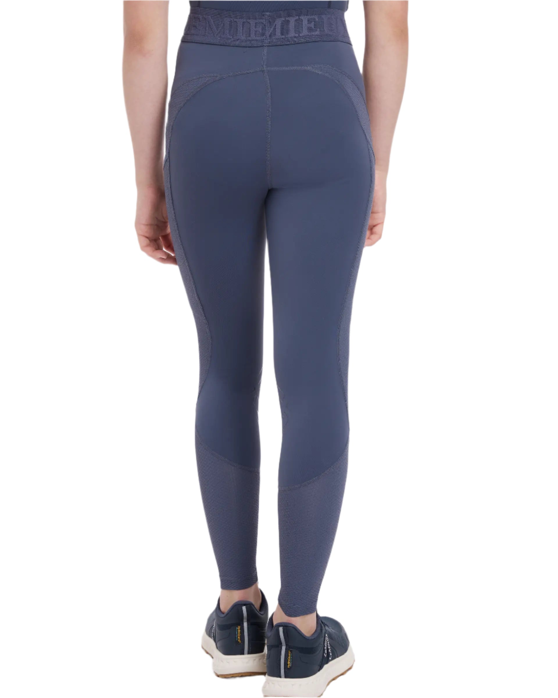 LeMieux Young Rider Lizzie Mesh Leggings in Dusk Blue. Girls Riding Tights. Equiflair Saddlery