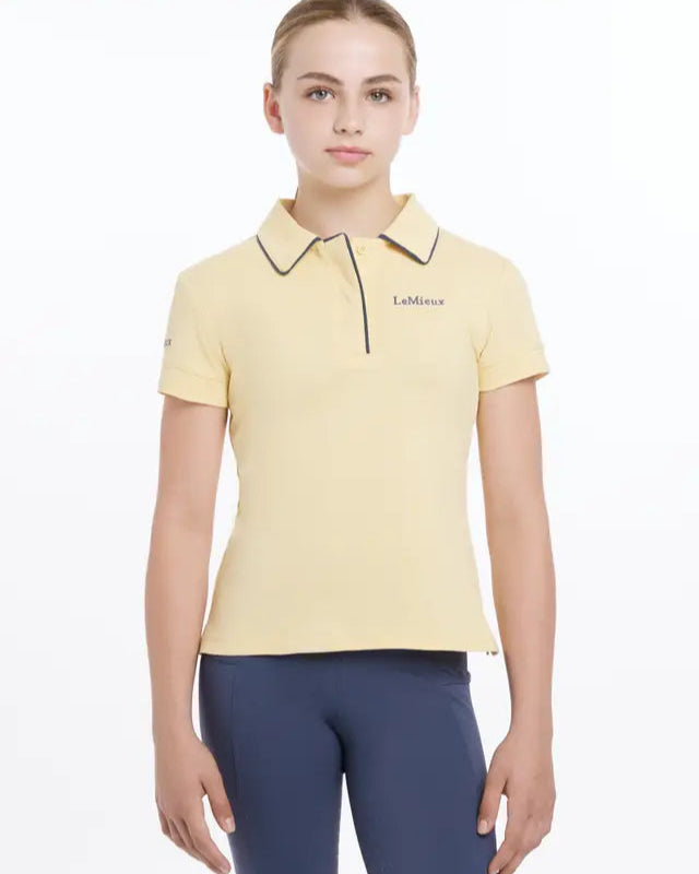 LEMIEUX Young Rider Mimosa Polo Shirt: Girl in Equestrian Riding Apparel