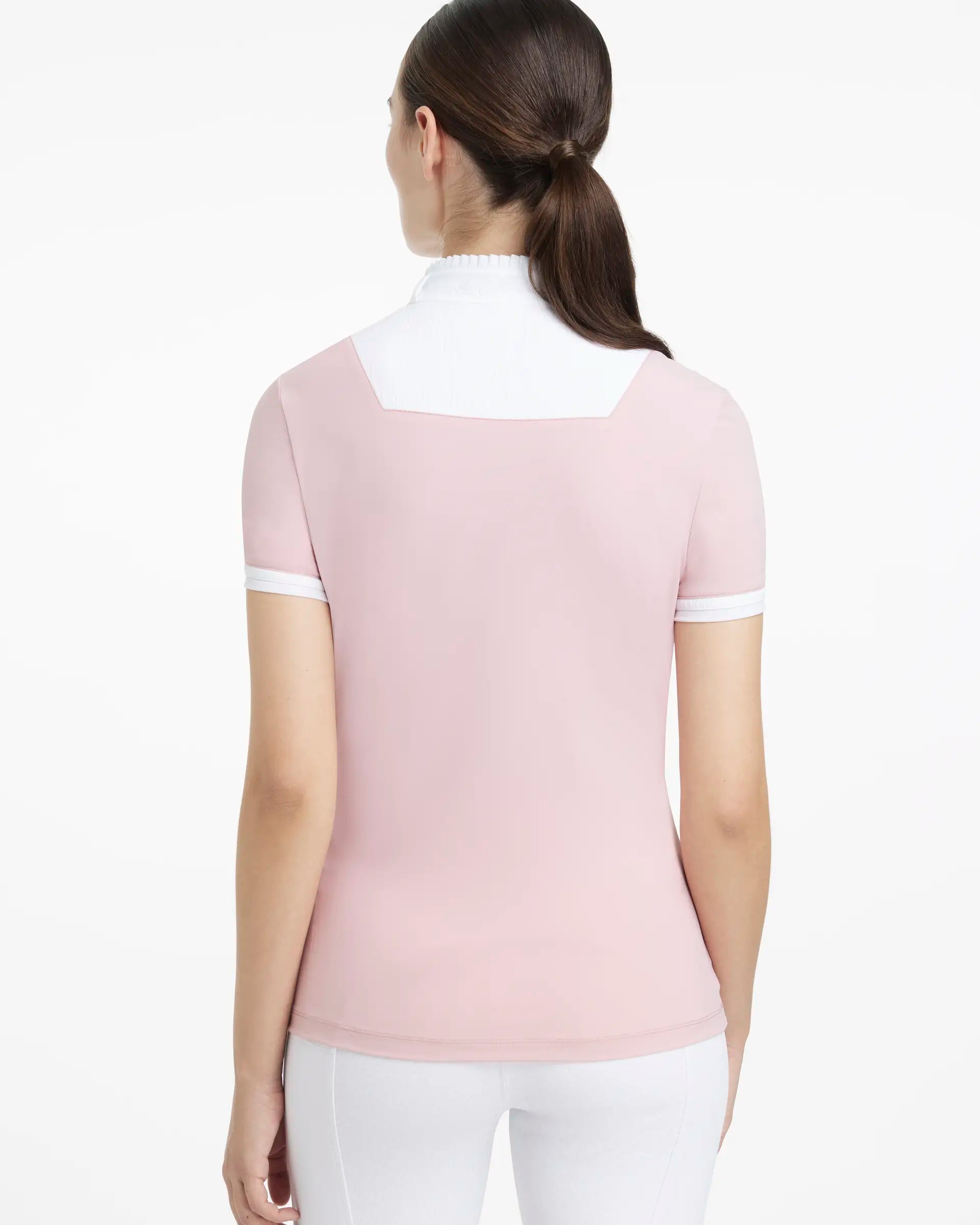 LEMIEUX SOPHIA BLOSSOM Pleated Equestrian Show Shirt - Short Sleeve Riding Apparel