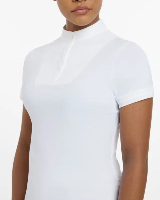 LEMIEUX SOPHIA White Short Sleeve Show Shirt - Equestrian Apparel | Equiflair