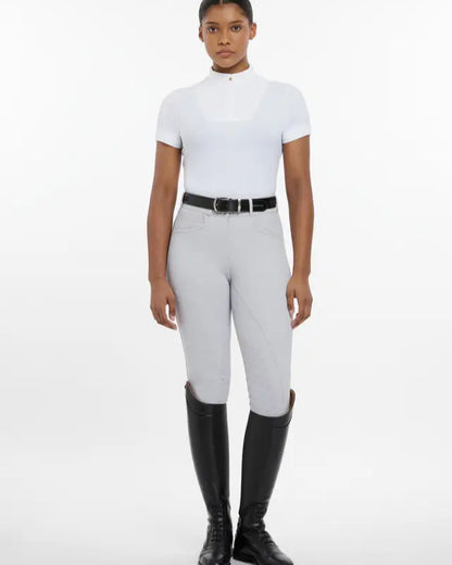 LeMieux Sophia White Show Shirt - Short Sleeve Equestrian Riding Apparel