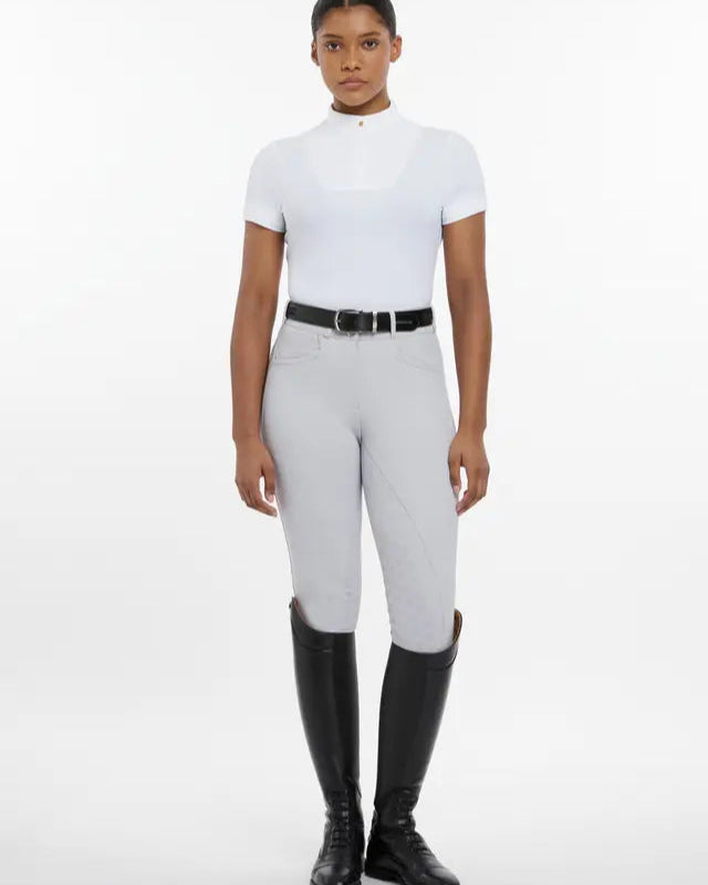 LeMieux Sophia White Show Shirt - Short Sleeve Equestrian Riding Apparel