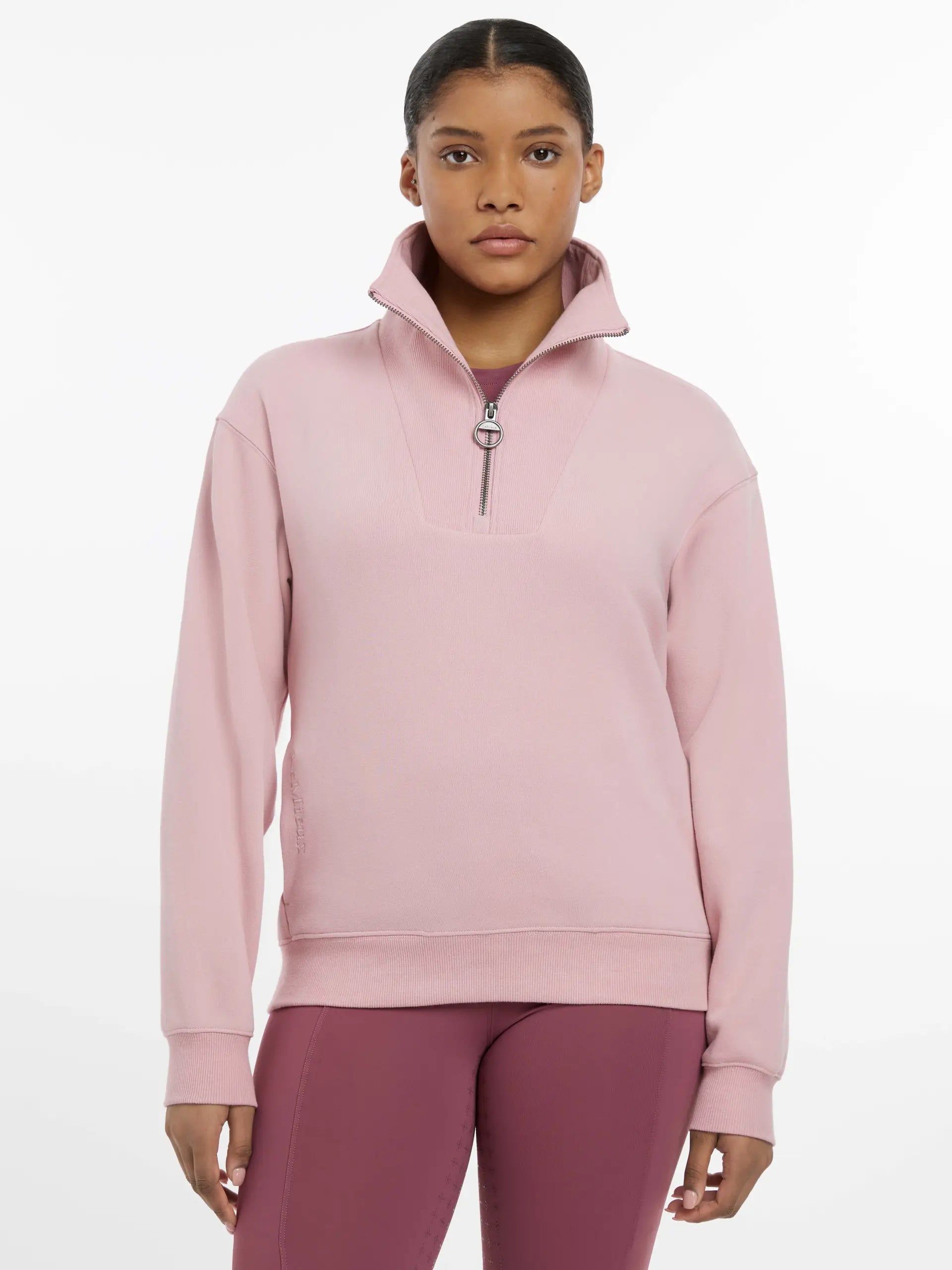 LEMIEUX KEIRA QUARTER NECK SWEATSHIRT BLOSSOM | Equiflair | Women's Pink Pullover, Activewear
