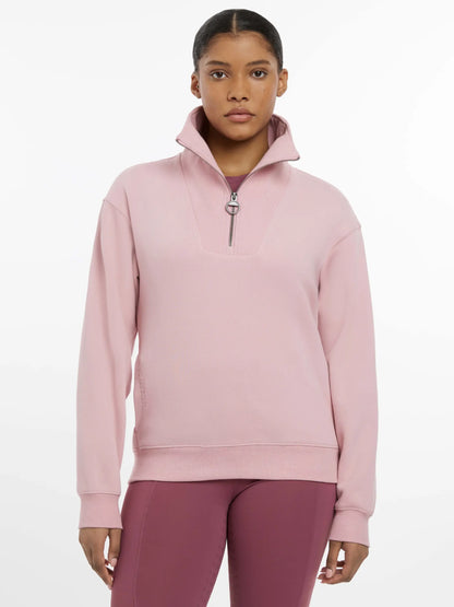LEMIEUX KEIRA QUARTER NECK SWEATSHIRT BLOSSOM | Equiflair | Women's Pink Pullover, Activewear