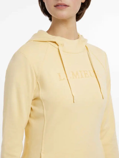 Lemieux Martha Hoodie Mimosa: Equestrian Drawstring Hoodie, Funnel Neck, Lightweight - Shop Equiflair