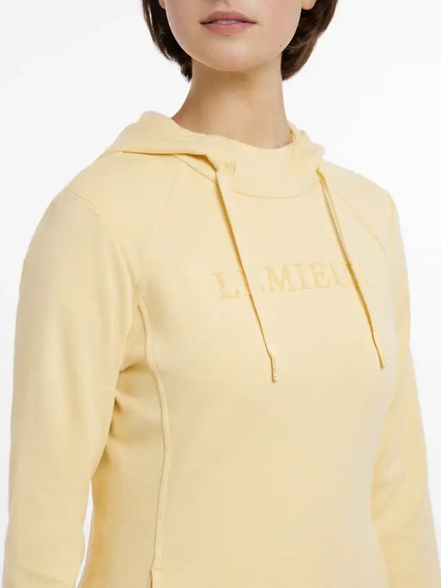 Lemieux Martha Hoodie Mimosa: Equestrian Drawstring Hoodie, Funnel Neck, Lightweight - Shop Equiflair