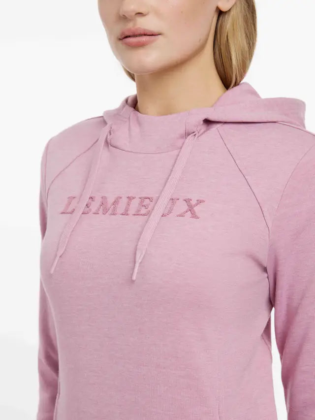 Lemieux Martha Peony Hoodie: Stylish and comfortable women's pink hoodie by Lemieux from Equiflair.