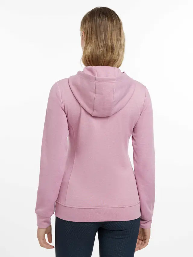 LeMieux Martha Peony Hoodie: Women's Lightweight Drawstring Top - Back View