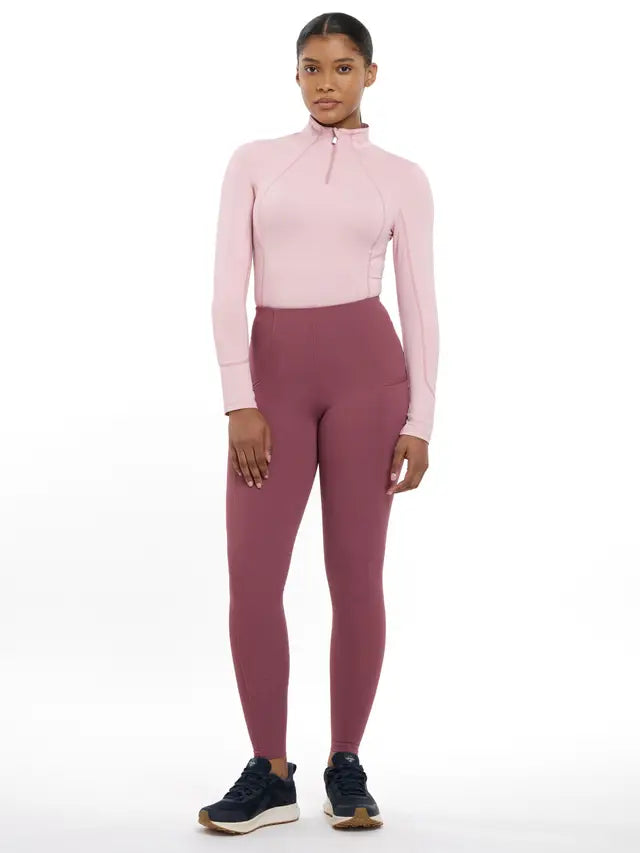 LeMieux Naomi Pull-On Riding Breeches - Rosewood Equestrian Apparel | Women's Seamless Horse Riding Leggings