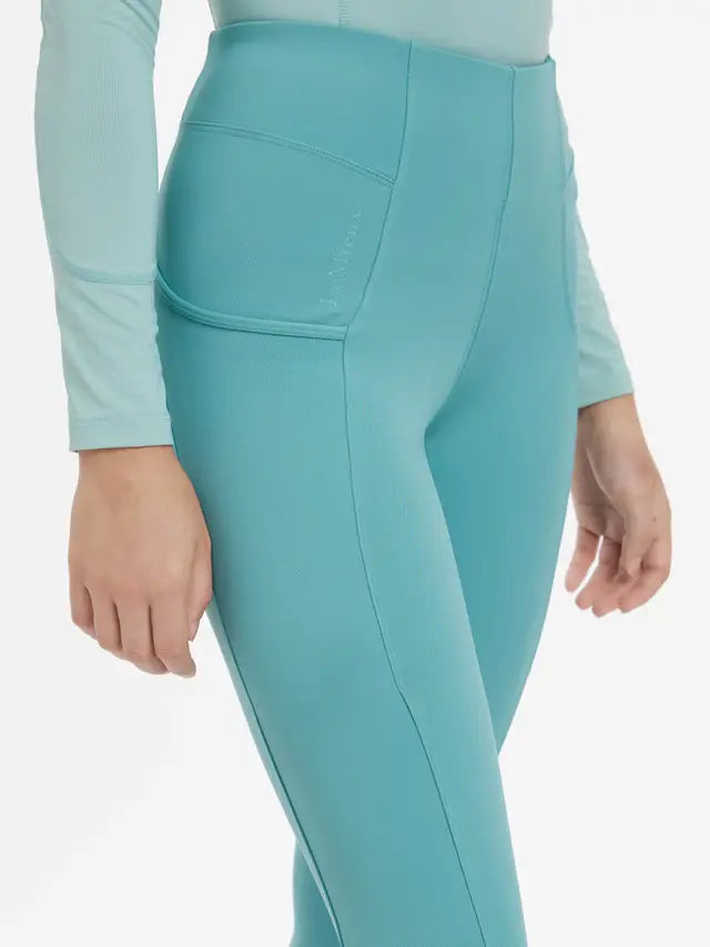 LEMIEUX Naomi Pull On Breeches Lagoon - Women's Riding Leggings with Pocket