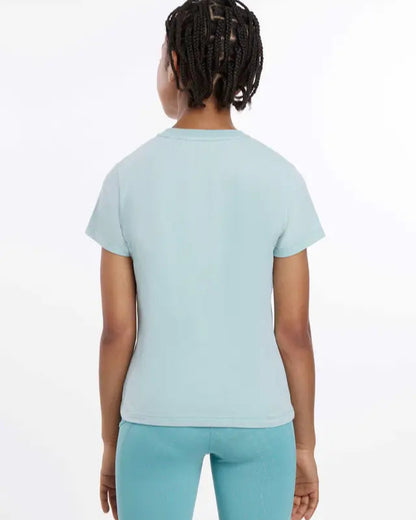 LeMieux Young Rider Arianna Aqua T-Shirt - Equiflair | Equestrian Apparel | Rainbow-fade Puff Print
