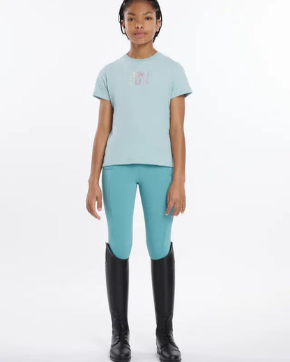 LeMieux Young Rider Arianna T-Shirt Aqua - Equiflair Kids Equestrian Apparel