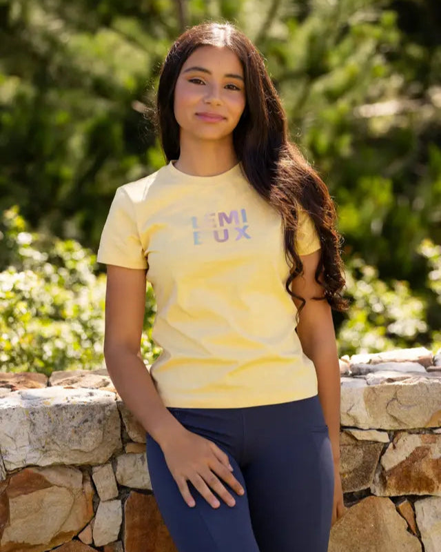 LEMIEUX Young Rider Arianna T-Shirt - Mimosa Color, Equestrian Apparel