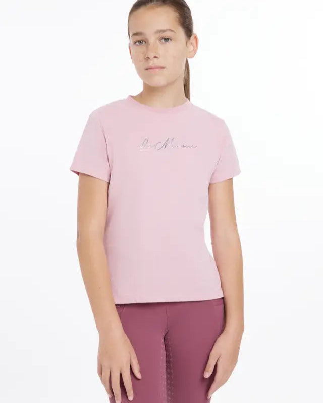 LeMieux Young Rider Arianna T-Shirt - Blossom Pink. Girl's Equestrian T-Shirt.  Equiflair Clothing.