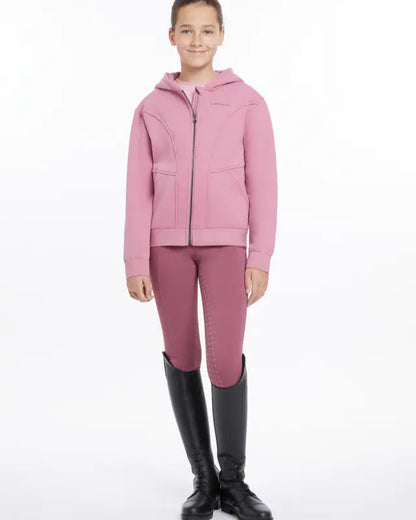 LEMIEUX Young Rider Hadley Hoodie - Peony | Equestrian Zip-Up Jacket for Girls | Equiflair