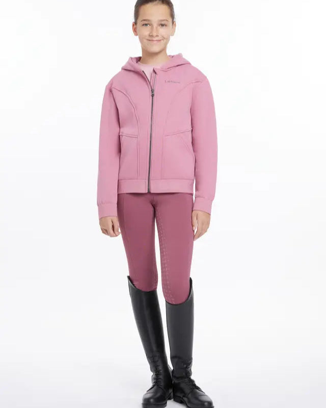 LEMIEUX Young Rider Hadley Hoodie - Peony | Equestrian Zip-Up Jacket for Girls | Equiflair