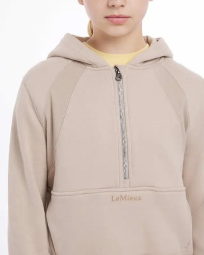 Lemieux Young Rider Harriet Pop Over Almond Hoodie - Equiflair