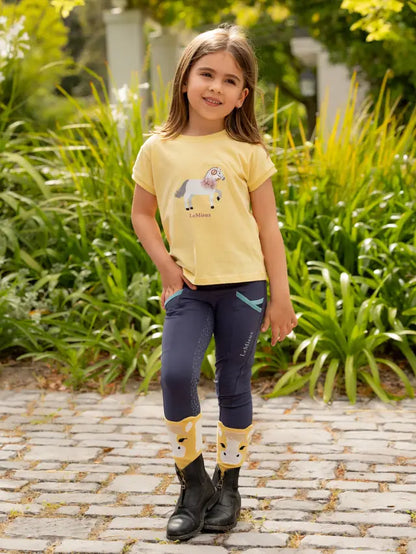 LEMIEUX Mini Alex Tee Mimosa - Girl in Riding Apparel, Horse T-Shirt