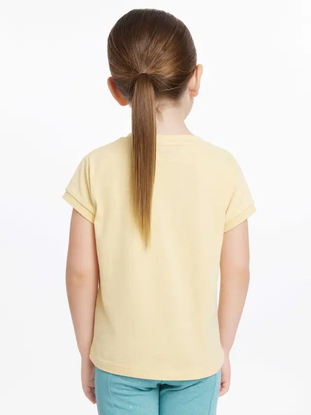 LeMieux Mini Alex T-Shirt in Mimosa Yellow - Girl's Equestrian Clothing