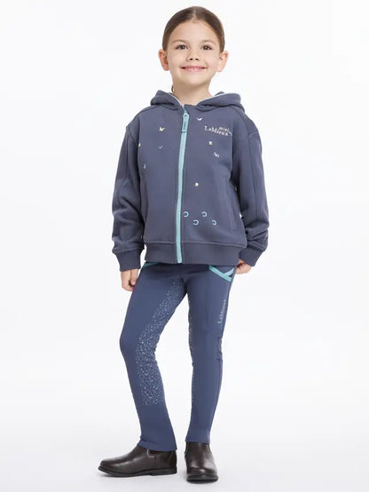 LeMieux Mini Charlie Dusk Blue Zip Hoodie: Child's Equestrian Style & Comfort | Equiflair