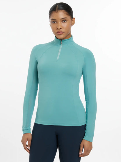 Lemieux Halle Lagoon Lightweight Riding Base Layer - UV Protective, Cooling Long Sleeve Top