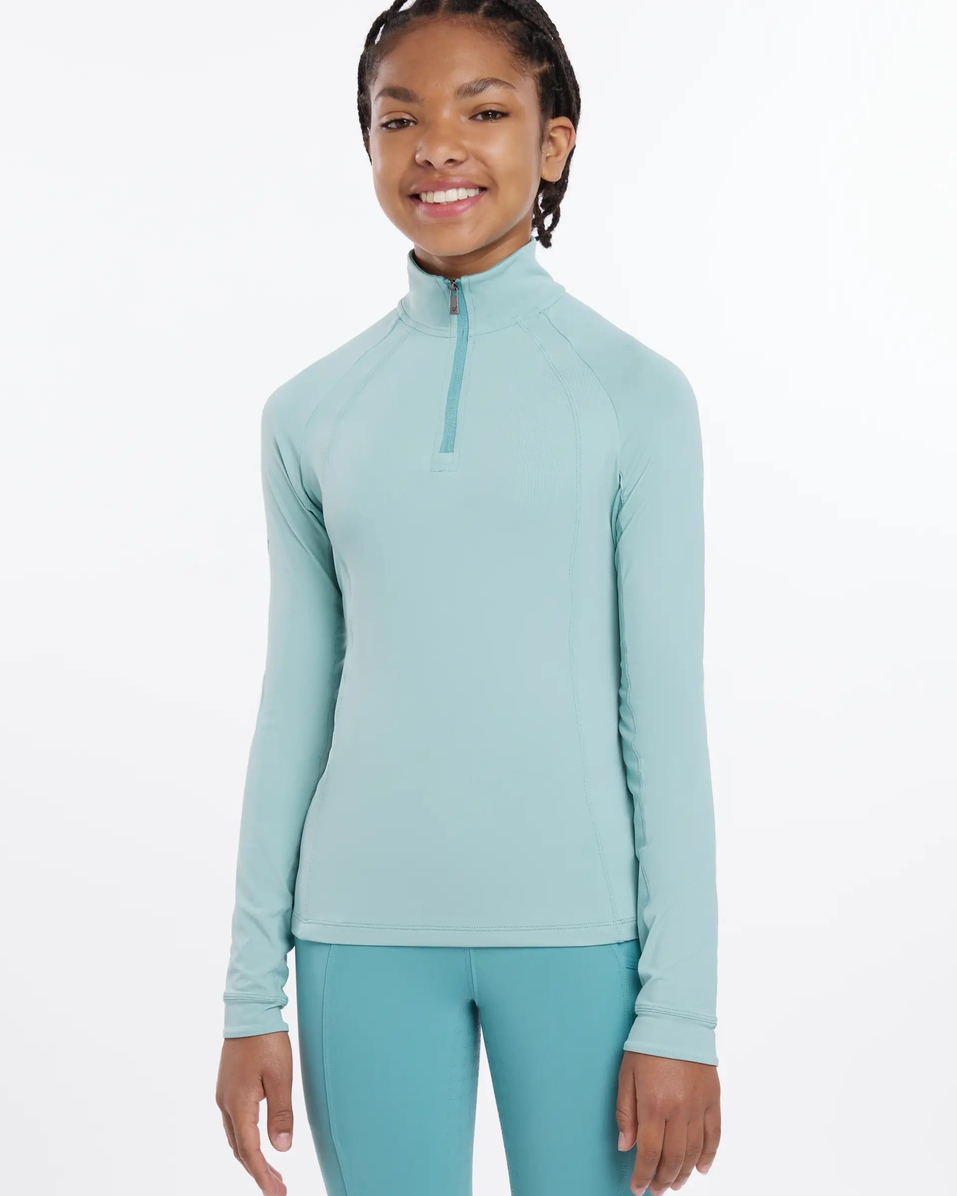 LEMIEUX Young Rider Hope Aqua Base Layer - Equestrian Riding Apparel for Hot Weather