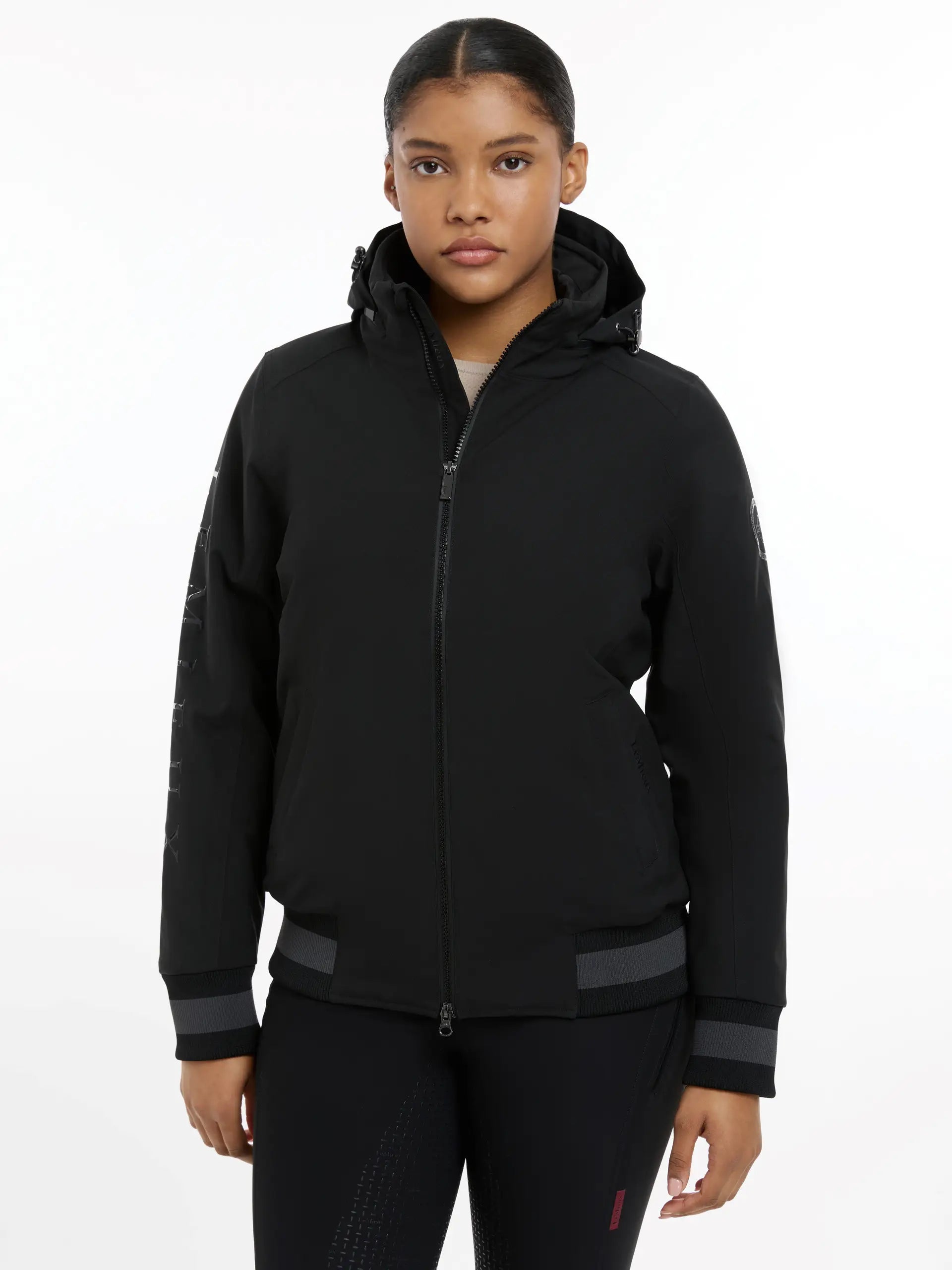 LeMieux Ladies Team Jacket Black - Waterproof & Insulated, Equiflair