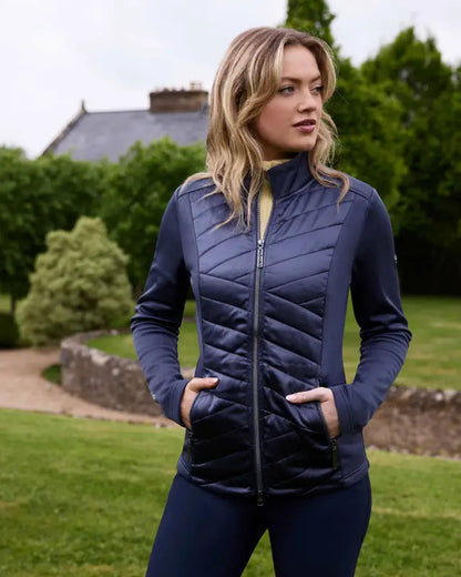 LeMieux Dynamique Jacket Dusk Blue - Padded Equestrian Coat for Women - Equiflair Saddlery