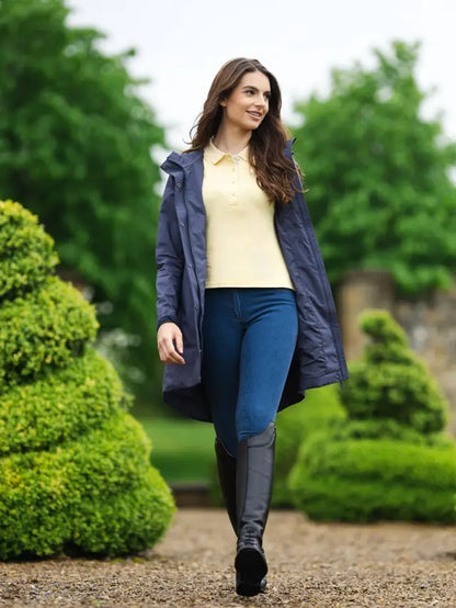 LeMieux Grace Long Rain Jacket Dusk Blue - Women's Waterproof Outdoor Coat