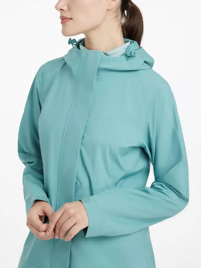 LEMIEUX ISLA SHORT WATERPROOF JACKET LAGOON | Women's Blue Waterproof Jacket | Rain Jacket