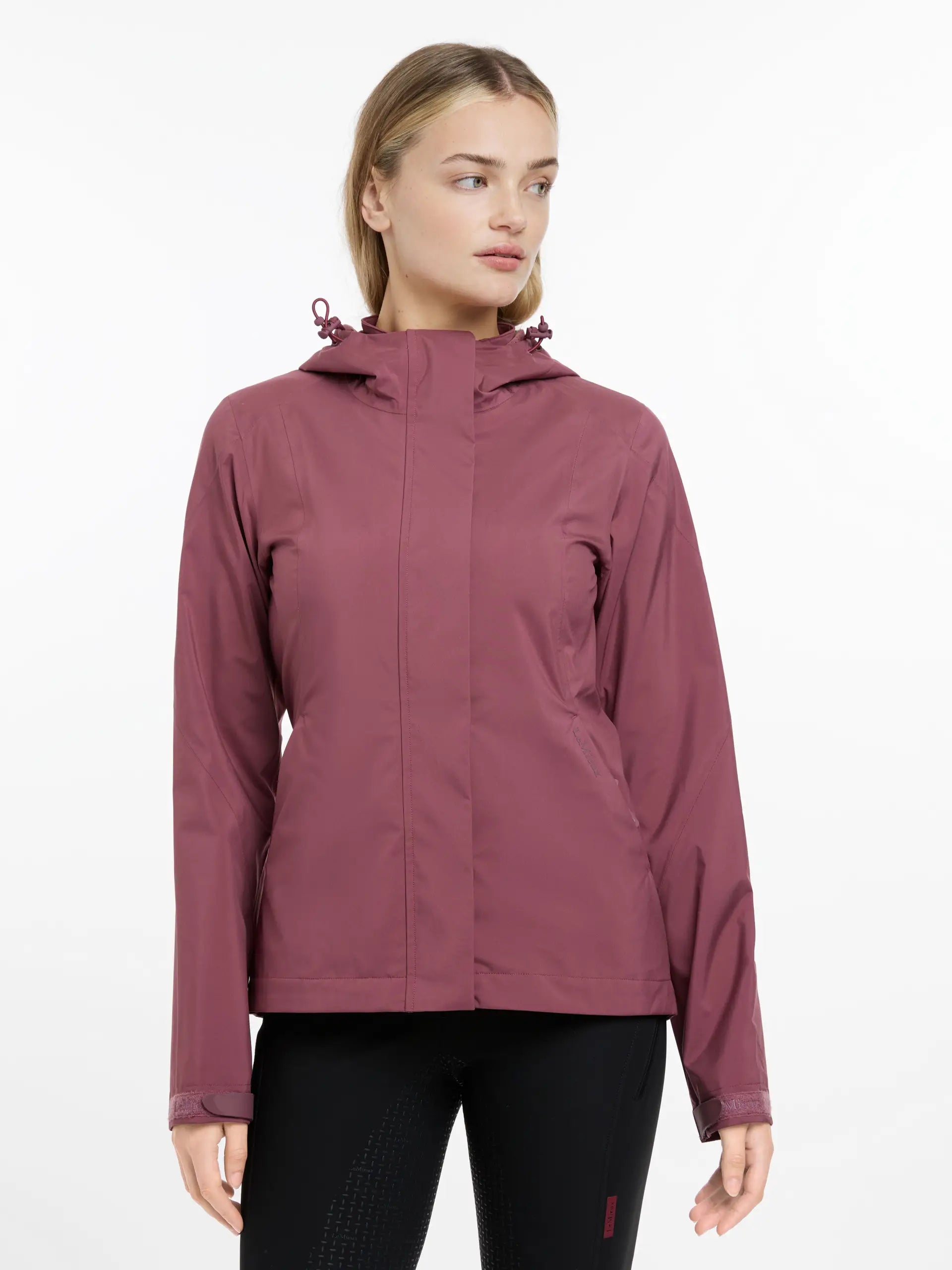 LEMIEUX Isla Waterproof Jacket Rosewood: Short, Breathable, Pack-Away Riding Coat