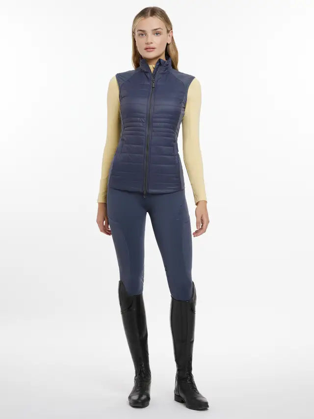 LeMieux Juliette Gilet Dusk Blue - Stylish Quilted Vest for Women