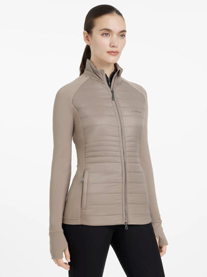 Lemieux Juliette Jacket - Pecan | Quilted insulated design with jersey side panels