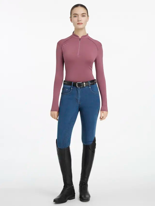 LeMieux Heyden Lightweight Rosewood Base Layer - Women's Performance Riding Top Equestrian Apparel