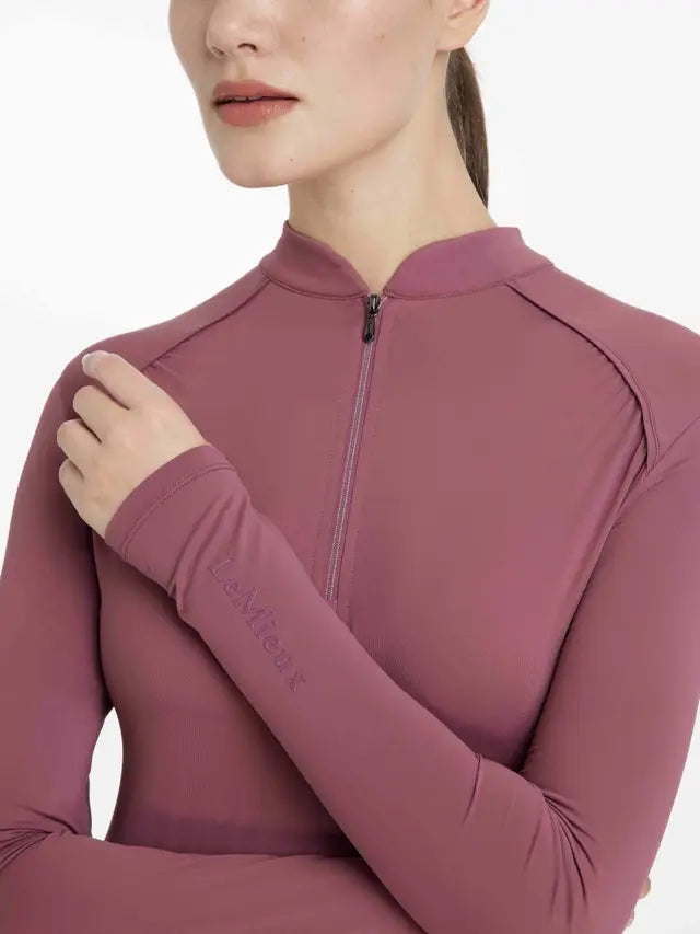 LeMieux Heyden Rosewood Base Layer: Women's Long Sleeve Equestrian Top