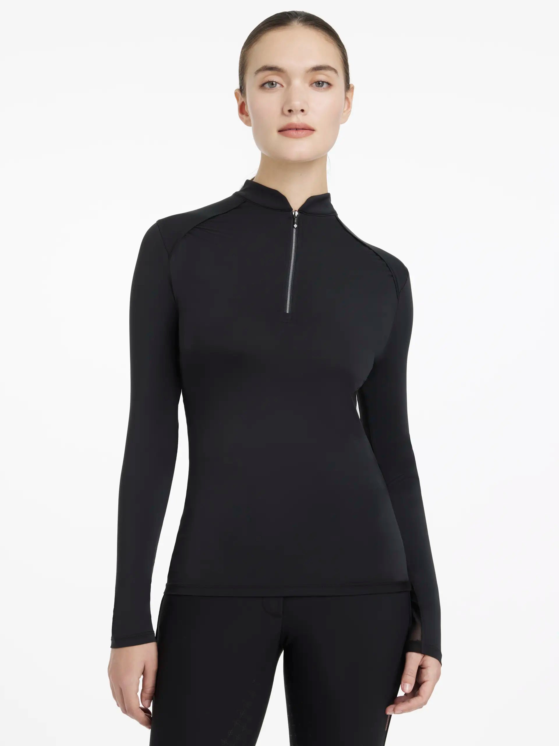LeMieux Heyden Lightweight Black Base Layer - Stylish Equestrian Riding Apparel