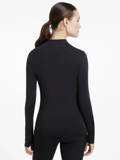 LeMieux Heyden Lightweight Black Base Layer Back View | Equestrian Women's Activewear
