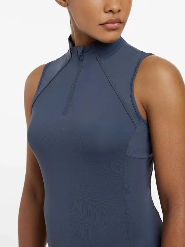 Lemieux Maria Mesh Sleeveless Baselayer Dusk Blue - Performance Equestrian Apparel, Riding Top