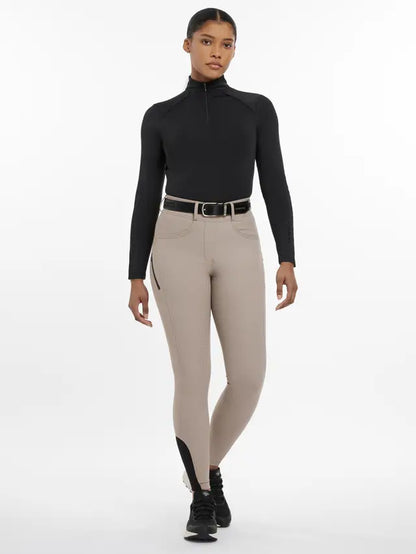 LeMieux Amy Breggings Pecan equestrian leggings. Riding breeches, pull on style with full seat silicone grip. Equiflair store.