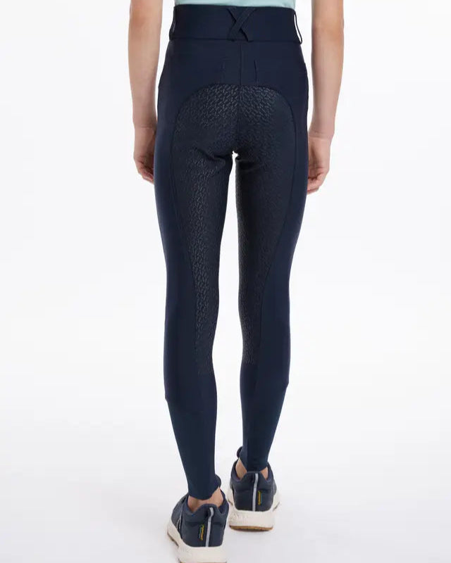 LeMieux Young Rider Remi Breggings Navy - Equestrian Riding Breeches for Girls
